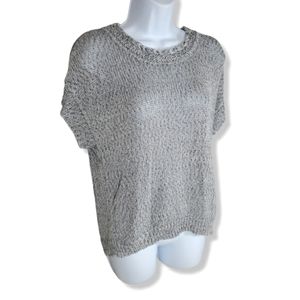 Cable and Gauge Knit Sweater Top